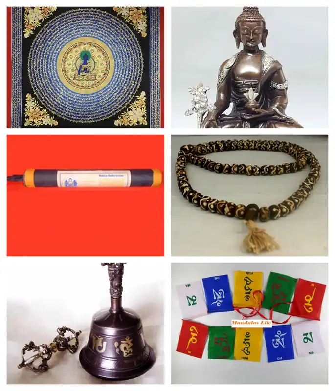 Combinaison de méditation du Bouddha de Médecine