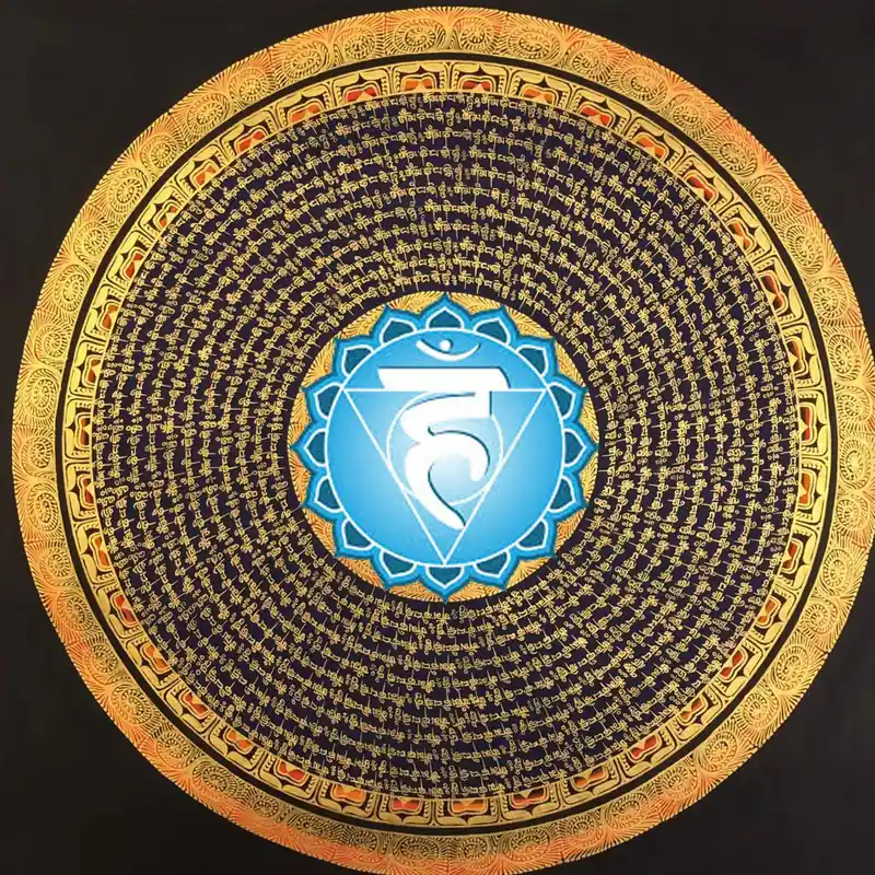 Mantra Mandala de la Chakra de la Gorge