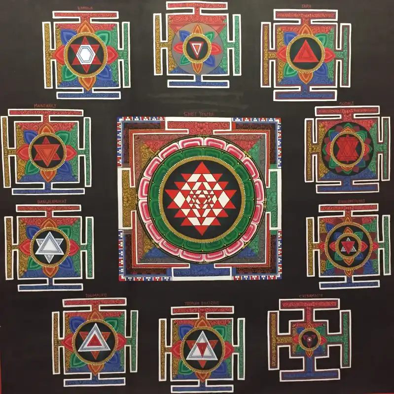 Dasha Maha Vidyas Yantra