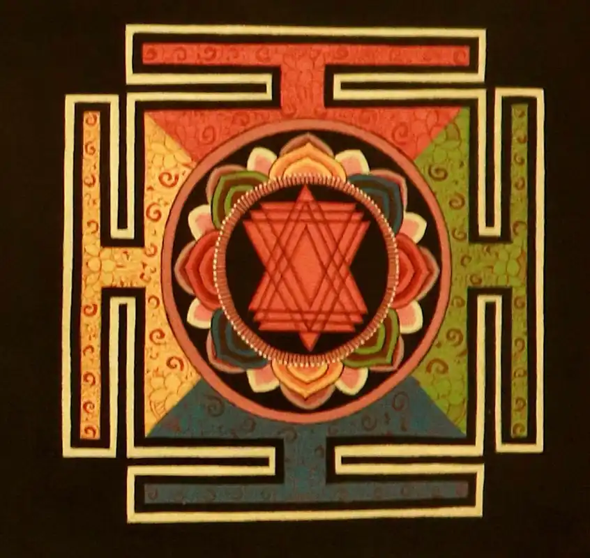 Le Yantra Sodasi est un diagramme sacré utilis