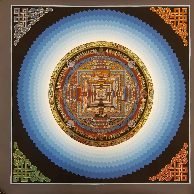 Le Mandala de Kalachakra avec des nuances