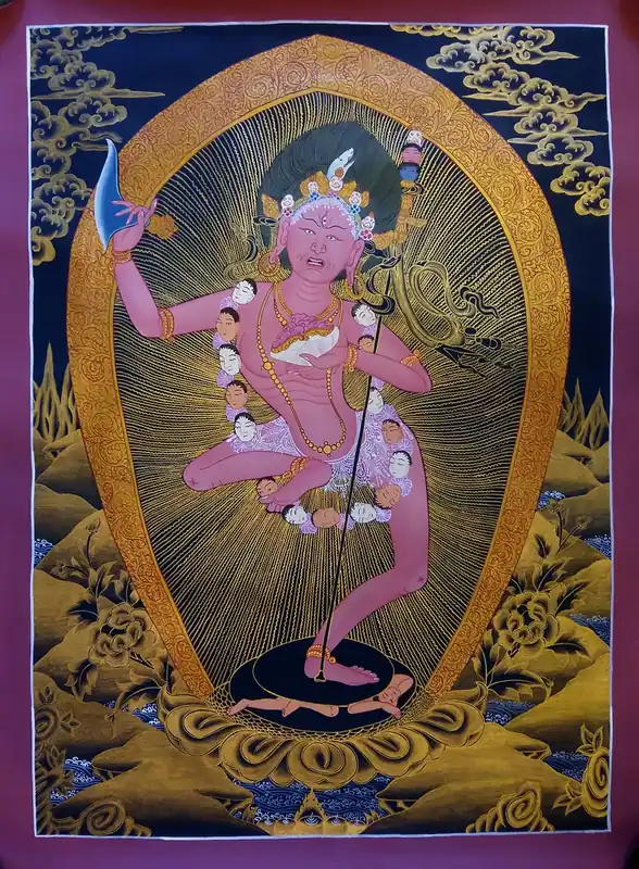 Vajravarahi Yogini Tibetan Thangka