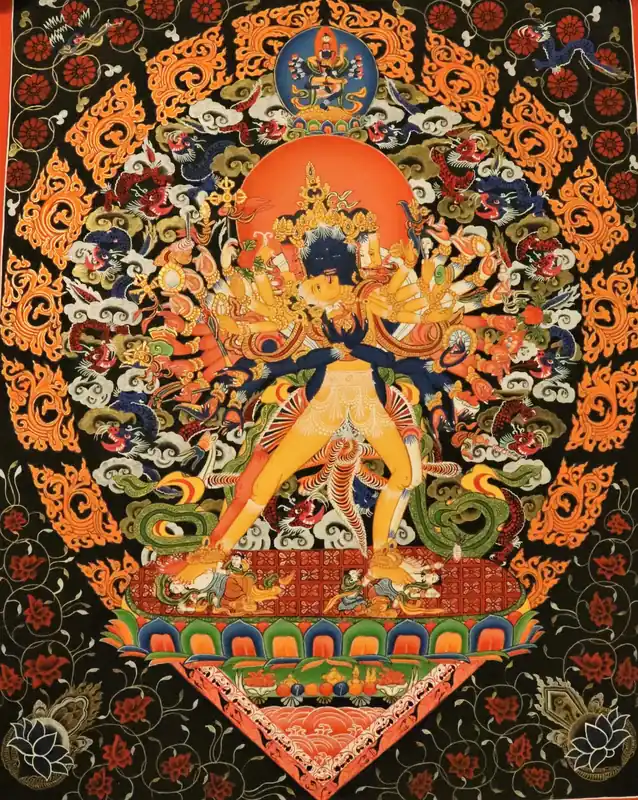 Peinture Thangka de Kalachakra Shakti