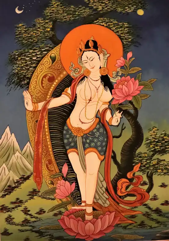 Thangka de Tara debout