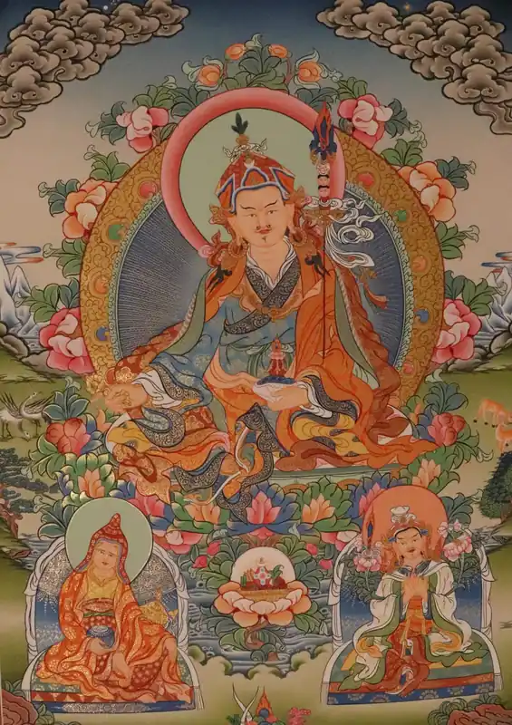 Peinture de Thangka du Guru Padmasambhava