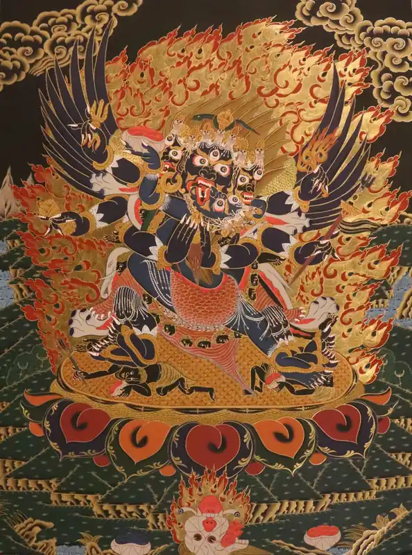 Peinture Thangka de Vajrakilaya