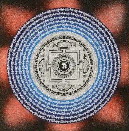Om Lotus Mandala avec Mantra