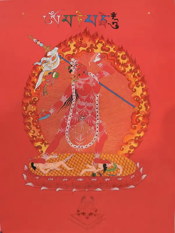 Peinture de Thangka de Vajrayogini
