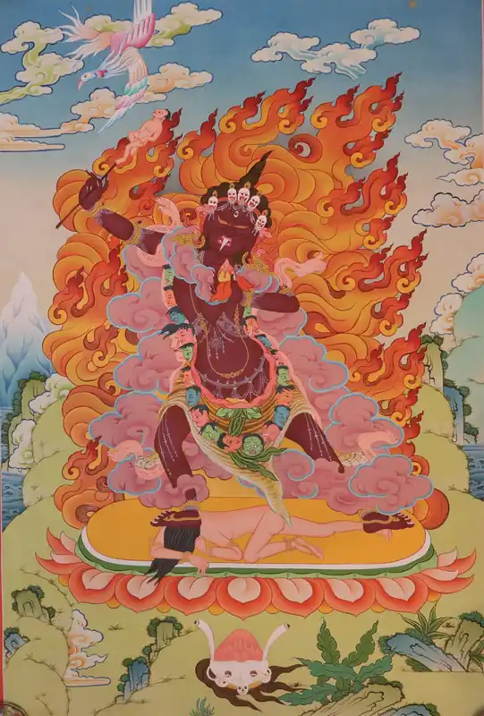 Peinture Thangka d’Ekajati