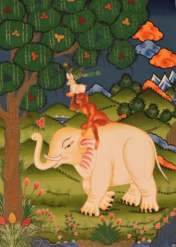 Le Thangka des 4 Amis