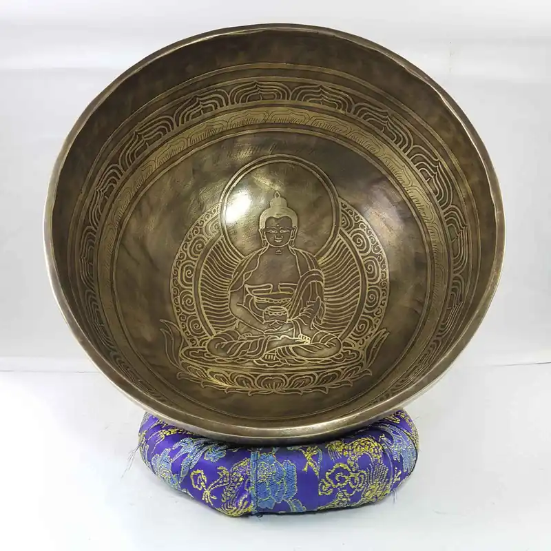 Bol chantant en bronze d’Amitabha Bouddha