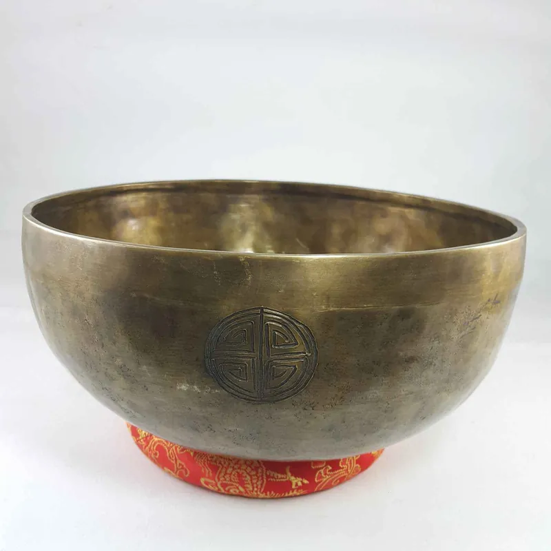 Bol chantant lunaire avec finition antique