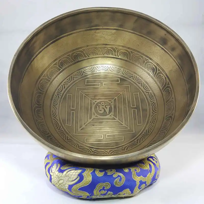 Bol chantant en bronze Om Mane Padme Hum