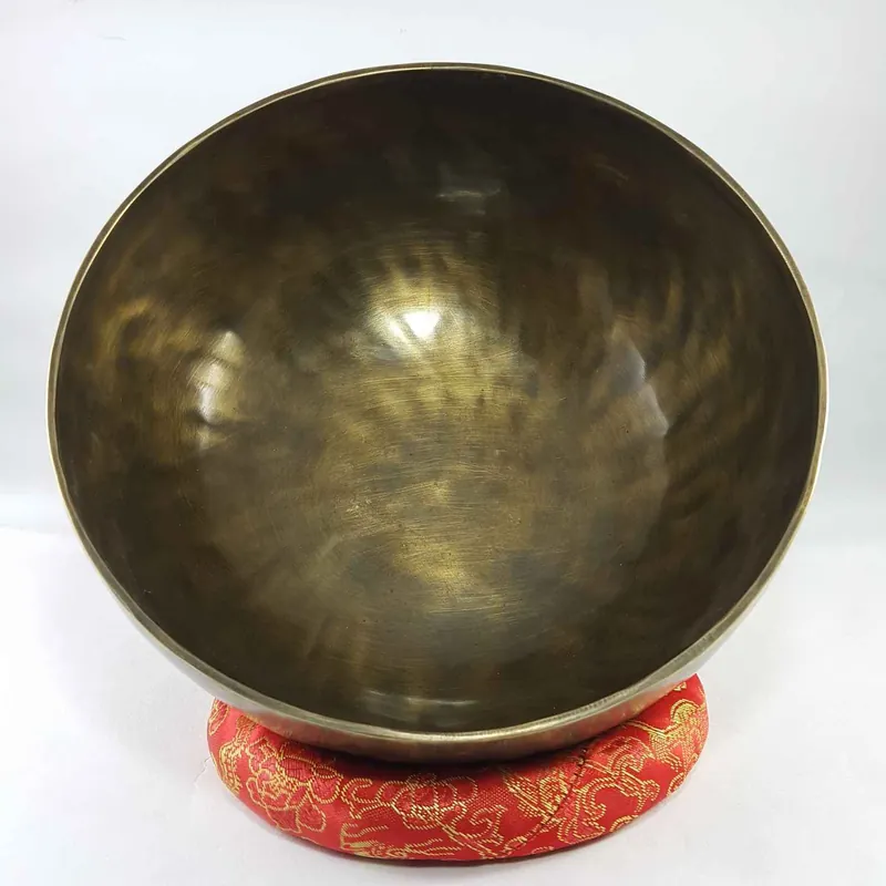 Bol chantant en bronze avec finition antique
