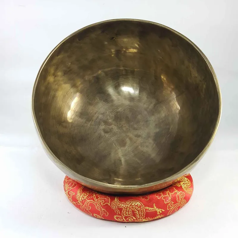 Bol chantant en bronze avec finition antique