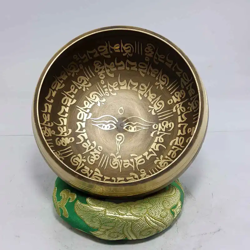 Bol chantant au design du mantra Om Mani Padme Hum