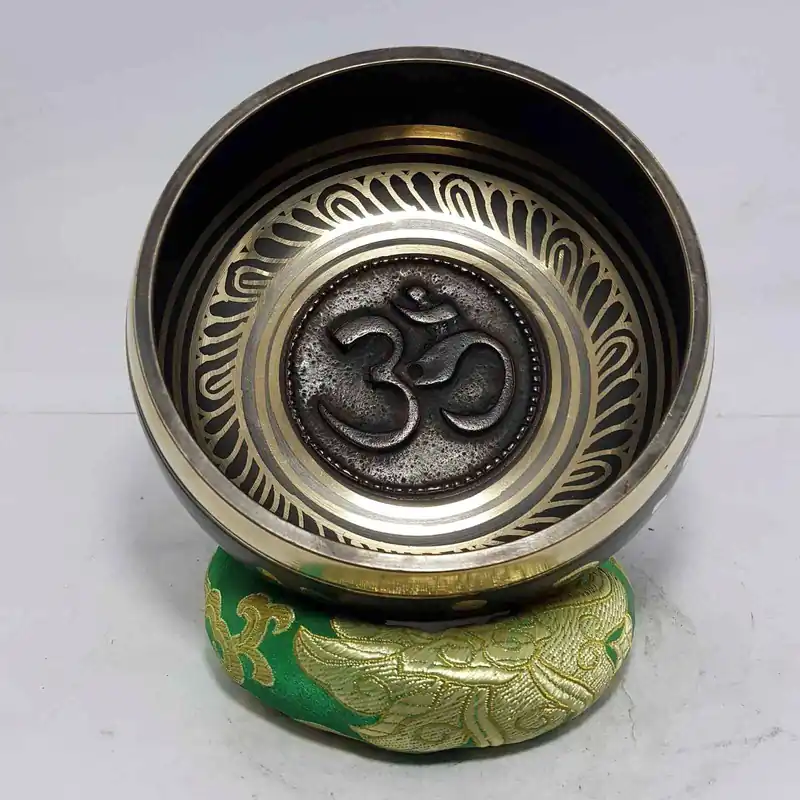 Om Embossed Singing Bowl