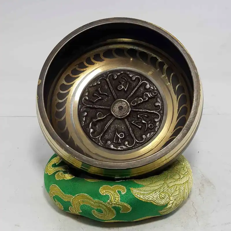 Om Mane Padme Hum Embossed Singing Bowl