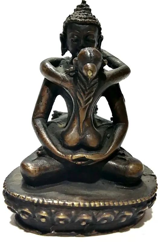 Statue tibétaine de Samantabhadra