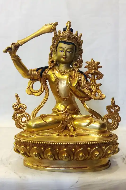 Statue de Manjushree faite à la main