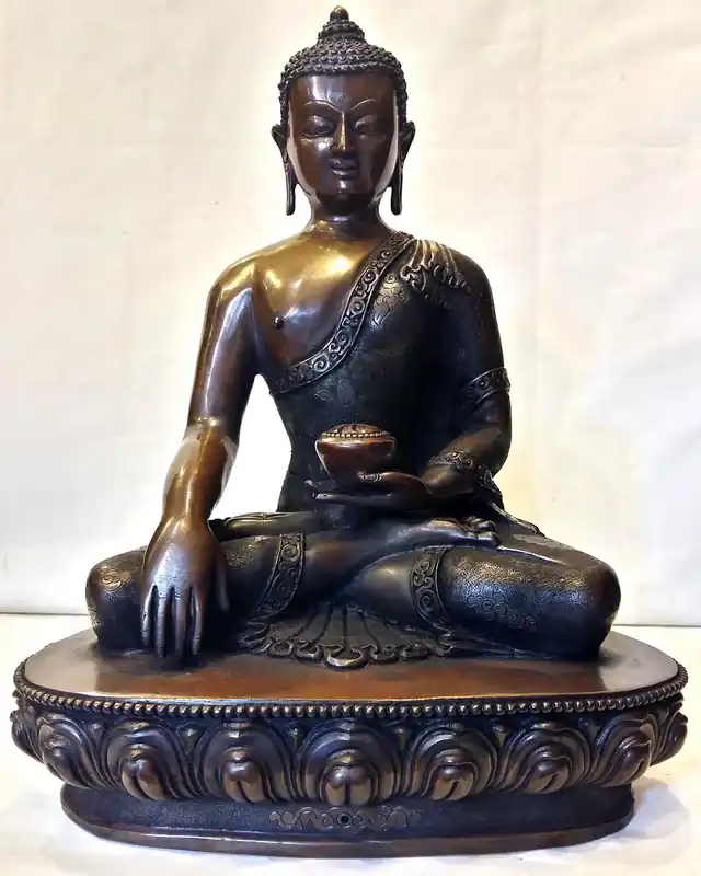 Statue en cuivre de Shakyamuni Bouddha