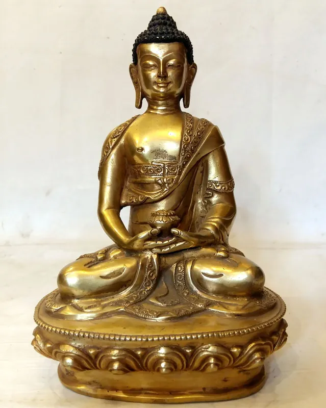 Statue bouddhiste d’Amitabha Bouddha du Népal