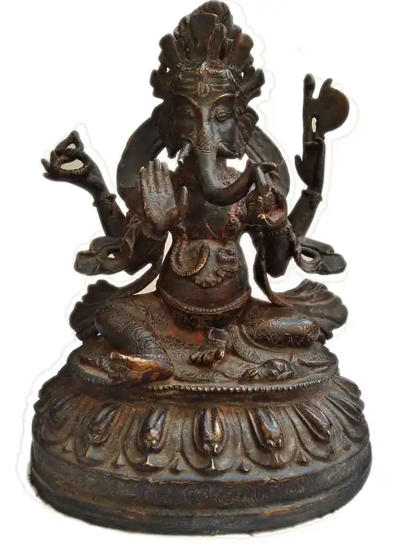Statue tibétaine de Ganesh du Népal