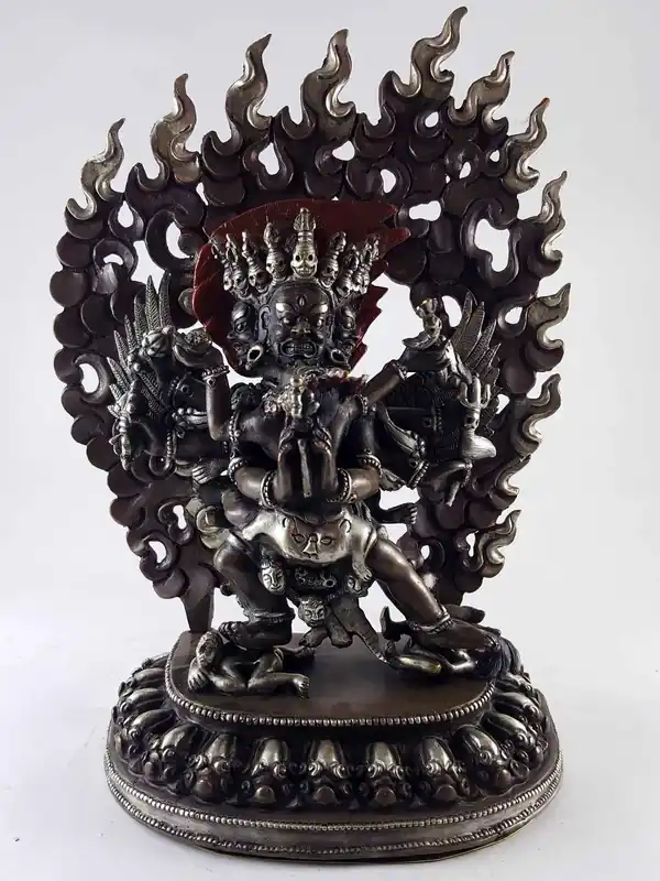 Statue de Vajrakilaya en cuivre