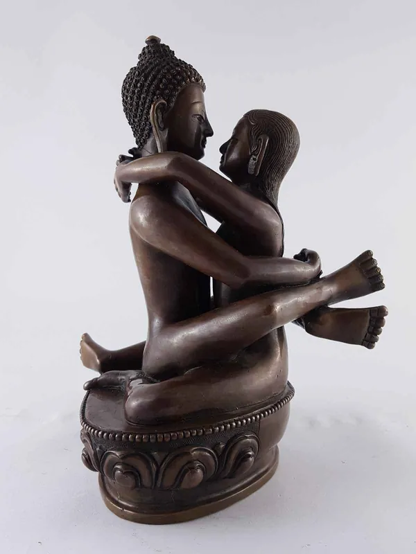 Statue tibétaine de Samantabhadra