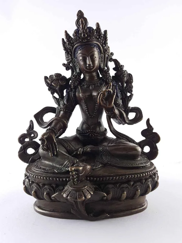 Statue bouddhiste de Tara Verte du Népal