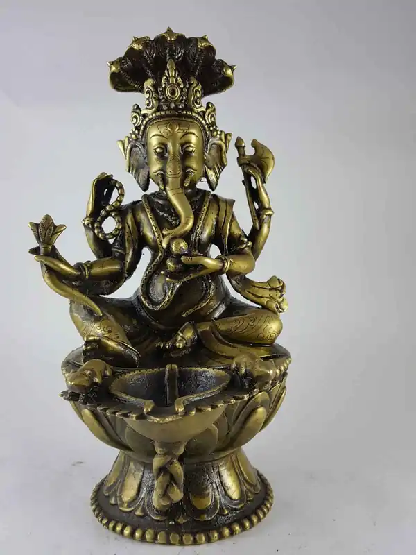 Statue tibétaine de Ganesh provenant du Népal