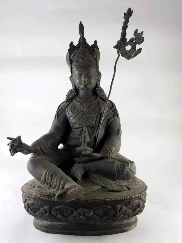 Statue en cuivre de Guru Padmasambhava
