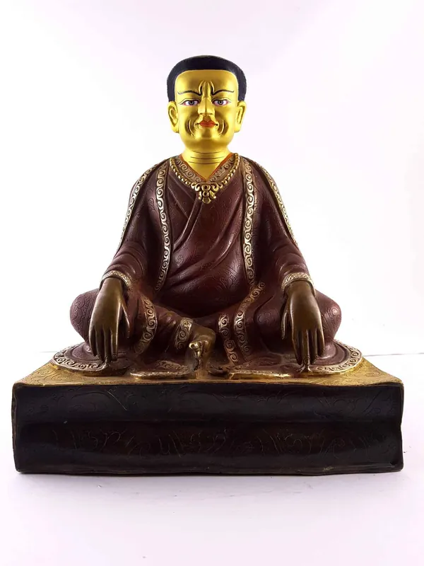 Statue en cuivre de Marpa Lotsawa