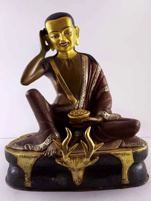 Statue en cuivre de Milarepa