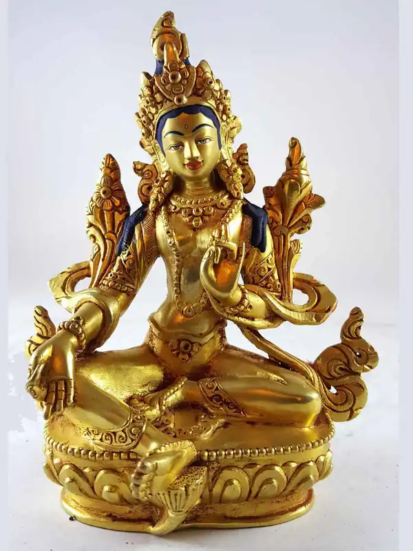 Statue de la Tara Verte au Visage Peint