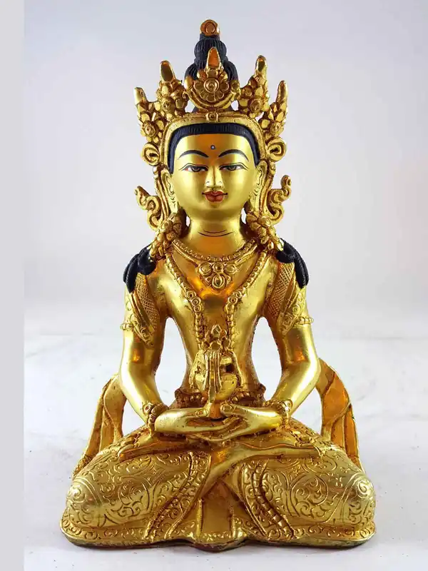 Statue d’Amitabha Visage Peint