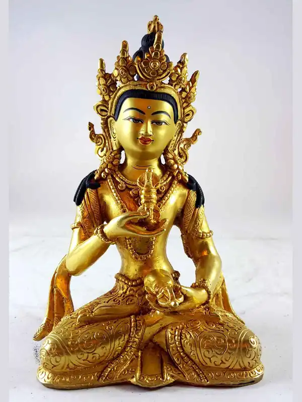 Statue de Vajrasattva au visage peint