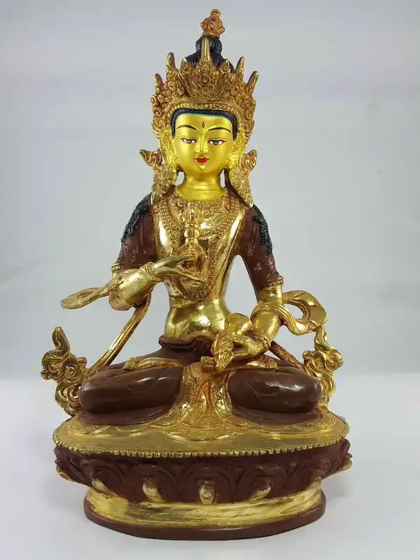 Statue de Vajrasattva avec visage peint