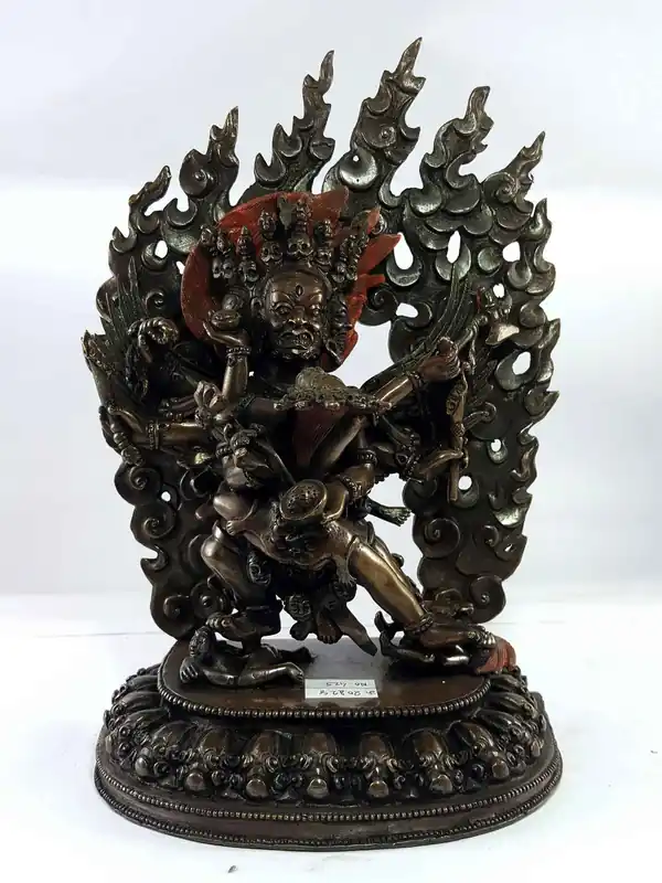 Statue de Hayagriva en cuivre