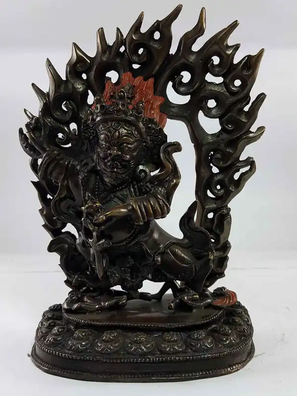 Statue de Kaju Mahakala en cuivre