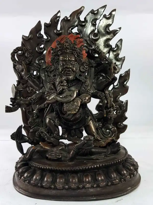 Statue tibétaine de Mahakala