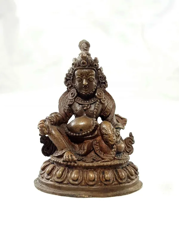 Statue miniature en cuivre de Jambala