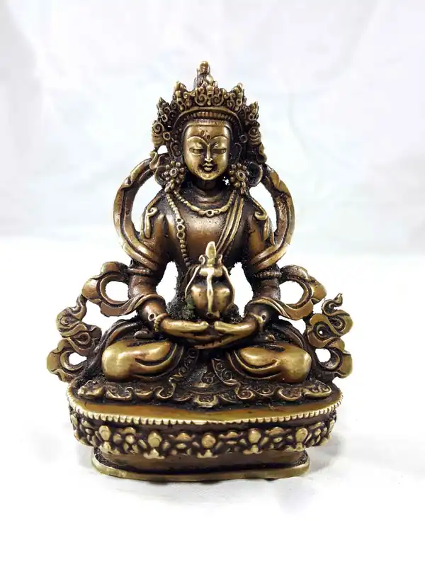 Statue miniature en cuivre d’Aparmita