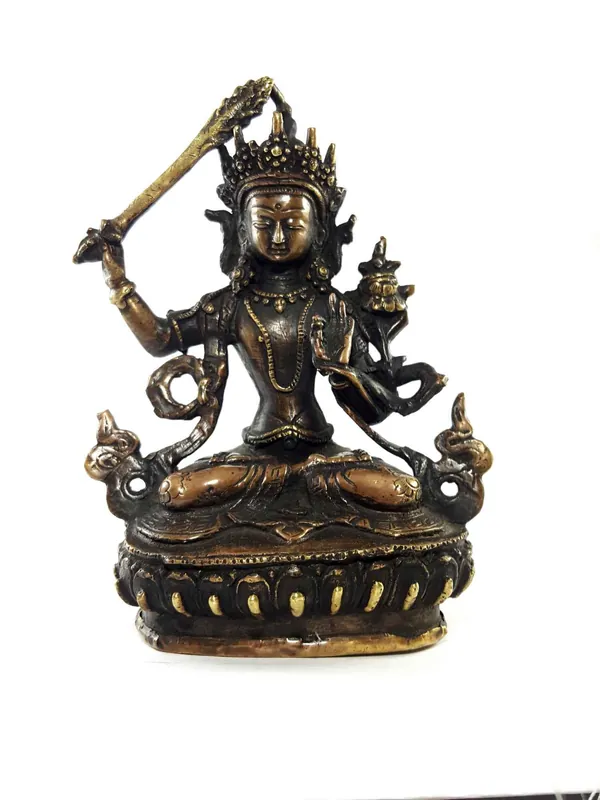 Statue de Manjushri Noir