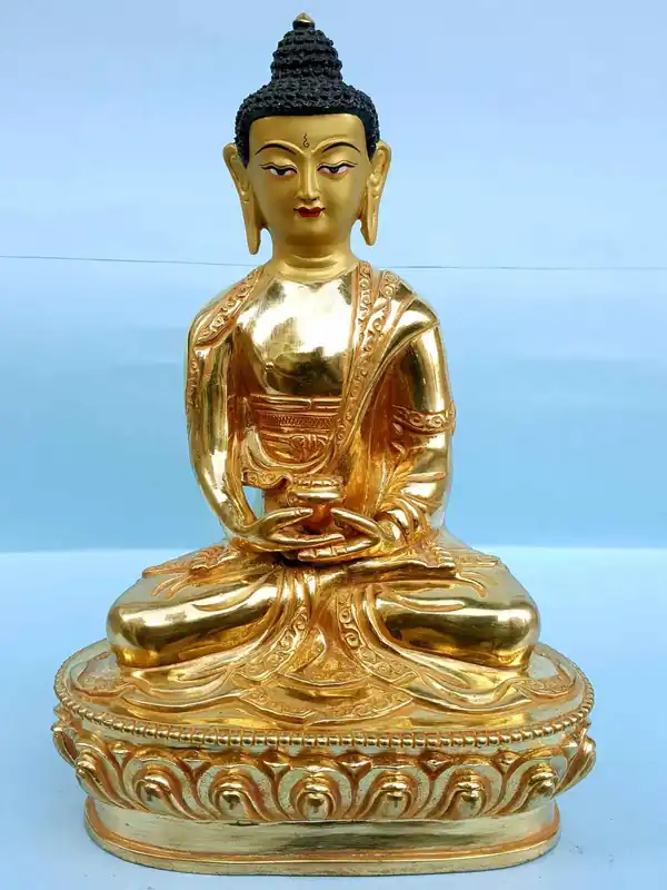 Statue artisanale d’Amitabha Bouddha