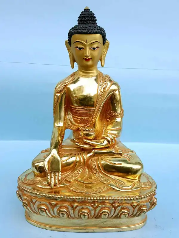 Statue faite à la main de Ratnasambhava Bouddha