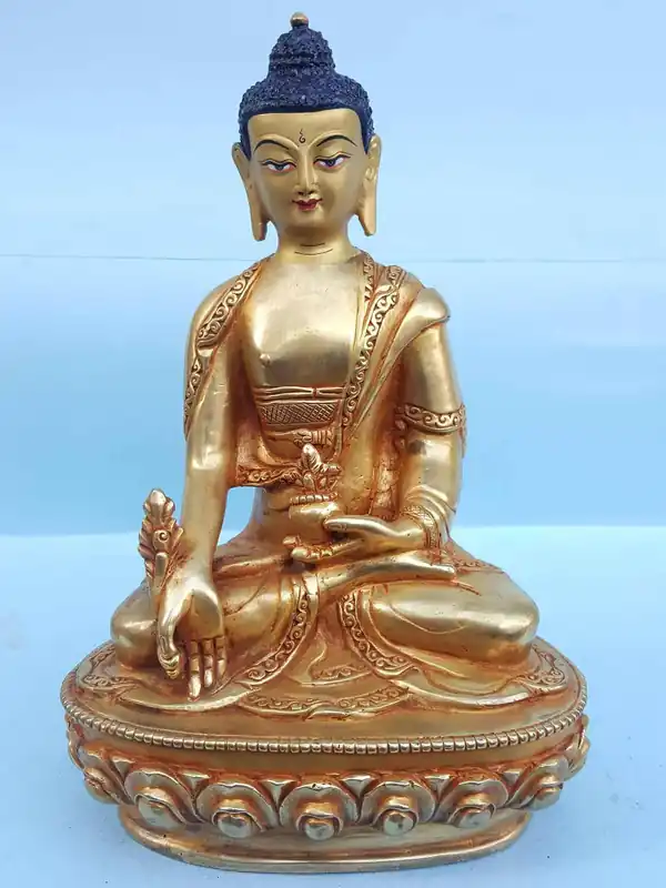 Statue artisanale du Bouddha de Médecine