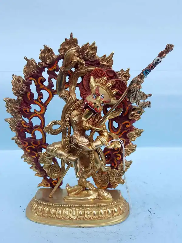 Statue artisanale de la Jogini Singhamukha