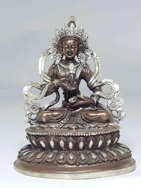 Statue de Vajrasattva avec base en double lotus