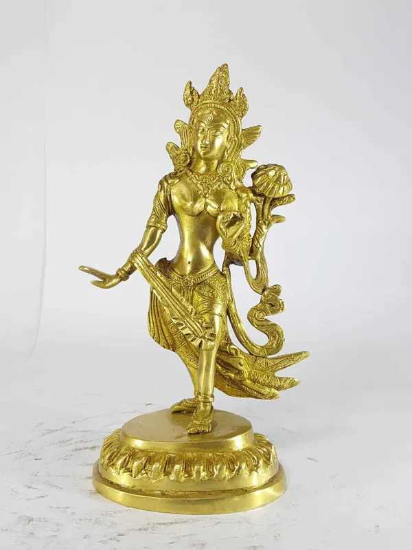 Statue de la déesse blanche Tara dansante